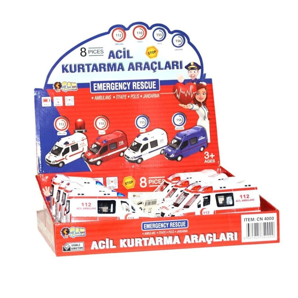 KUTUDA 8 Lİ METAL ACİL KURTARMA ARAÇLAR PK:8 KL.48