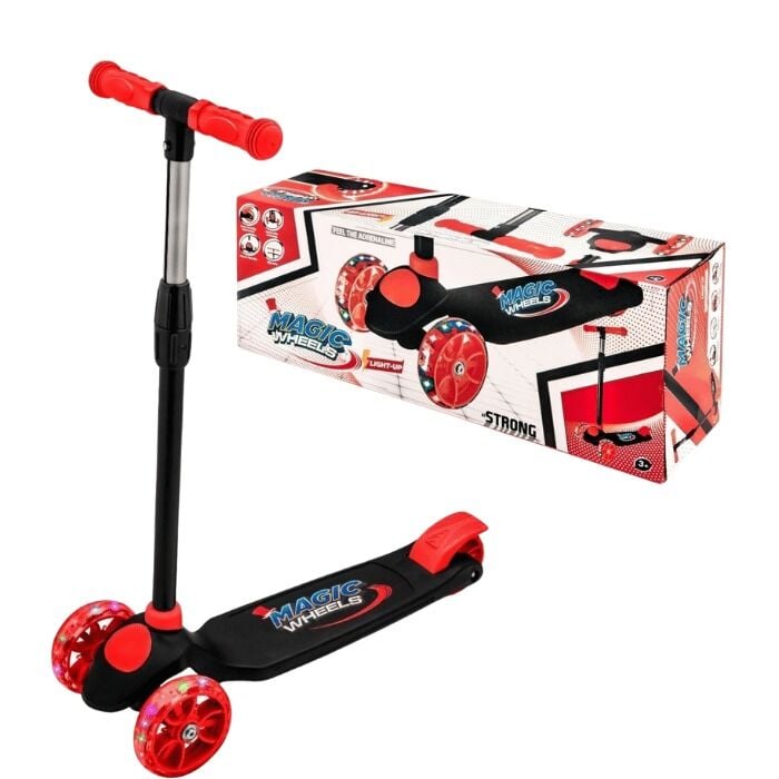 MAGİC IŞIKLI SCOOTER KIRMIZI KL.8