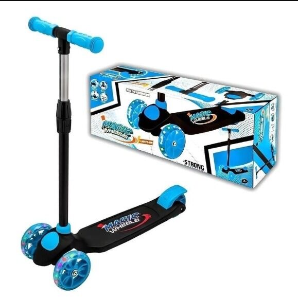 MAGİC IŞIKLI SCOOTER MAVİ KL.8