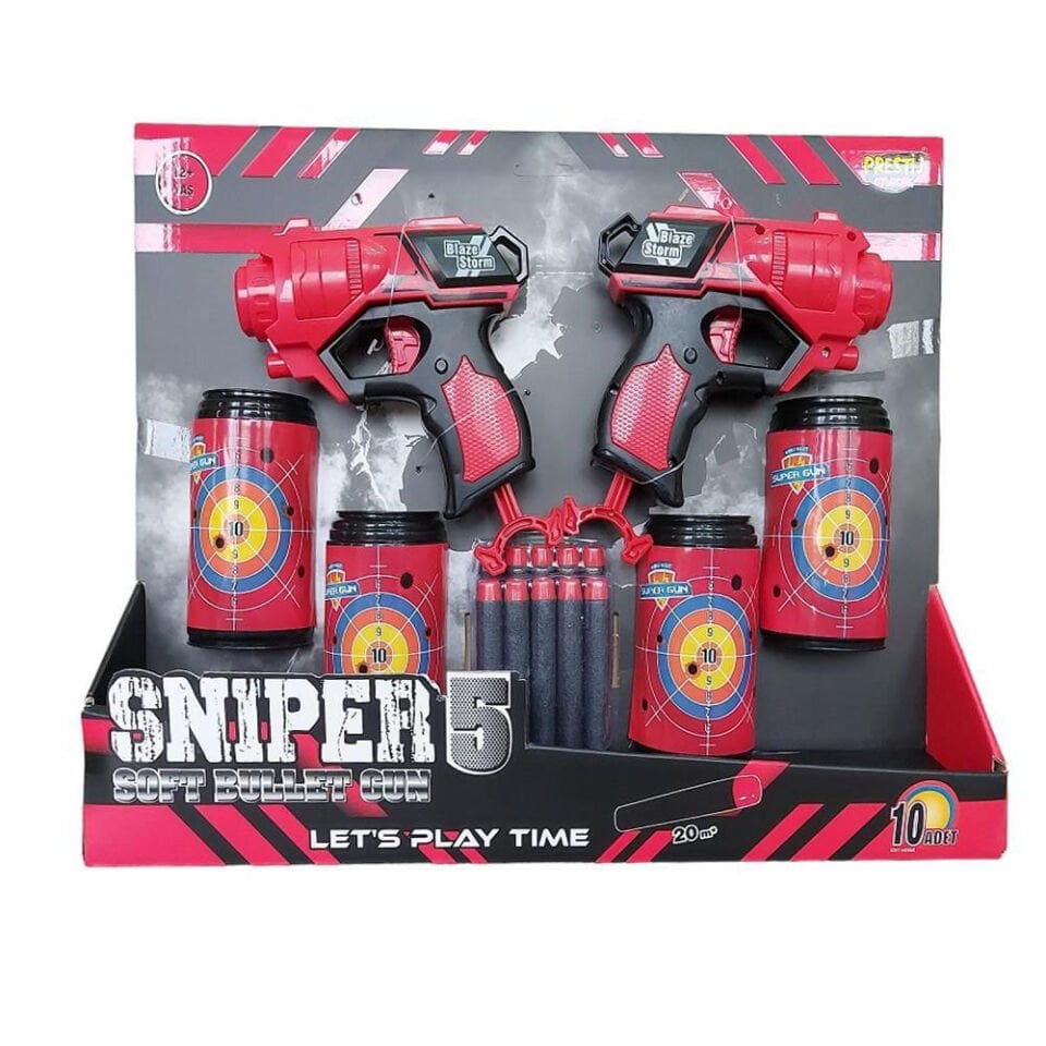 SNİPER 5 HEDEFLİ 2 SİLAHLI NÖRF TABANCA KL.40