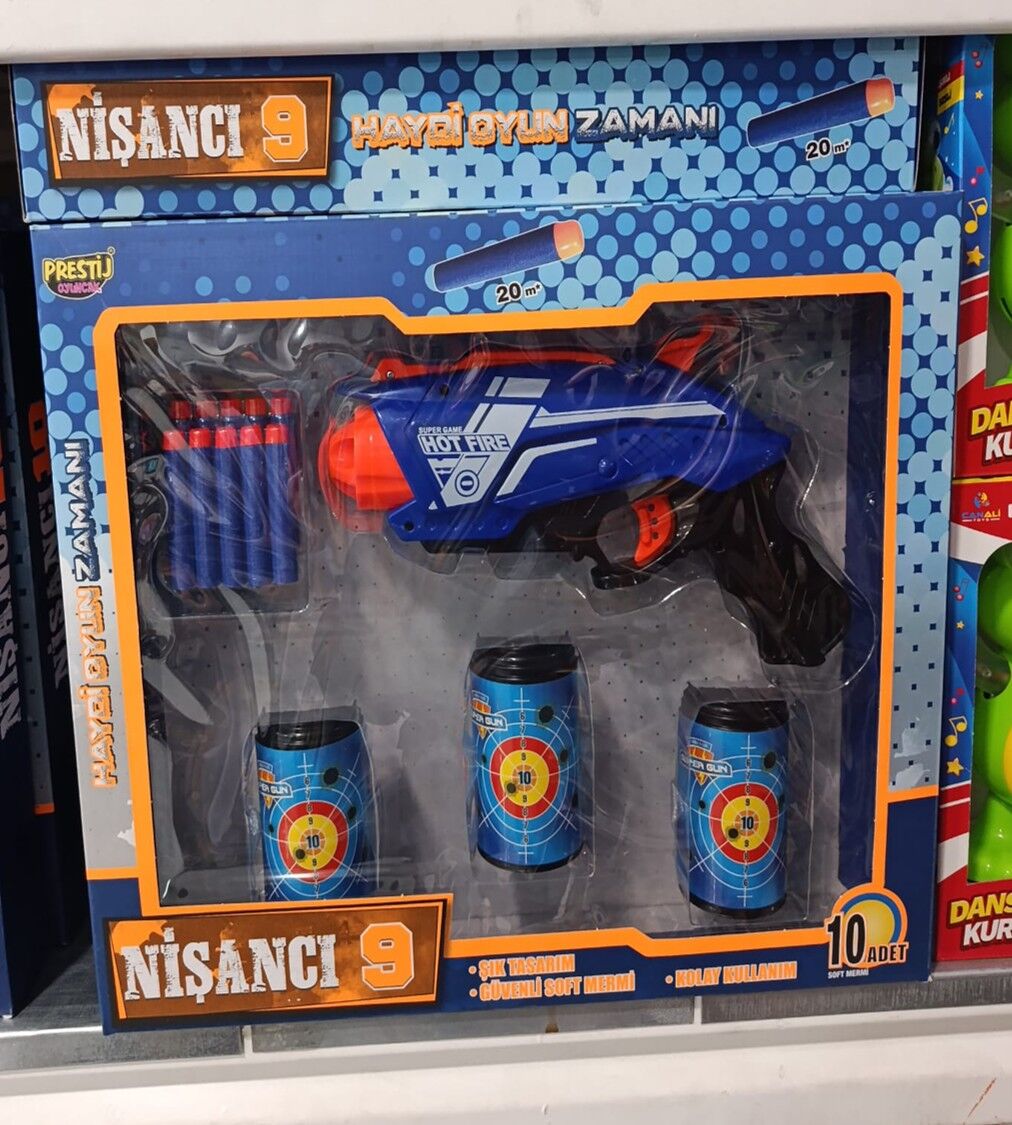 NİŞANCI 9 HEDEFLİ DART ATICI NÖRF KL.20