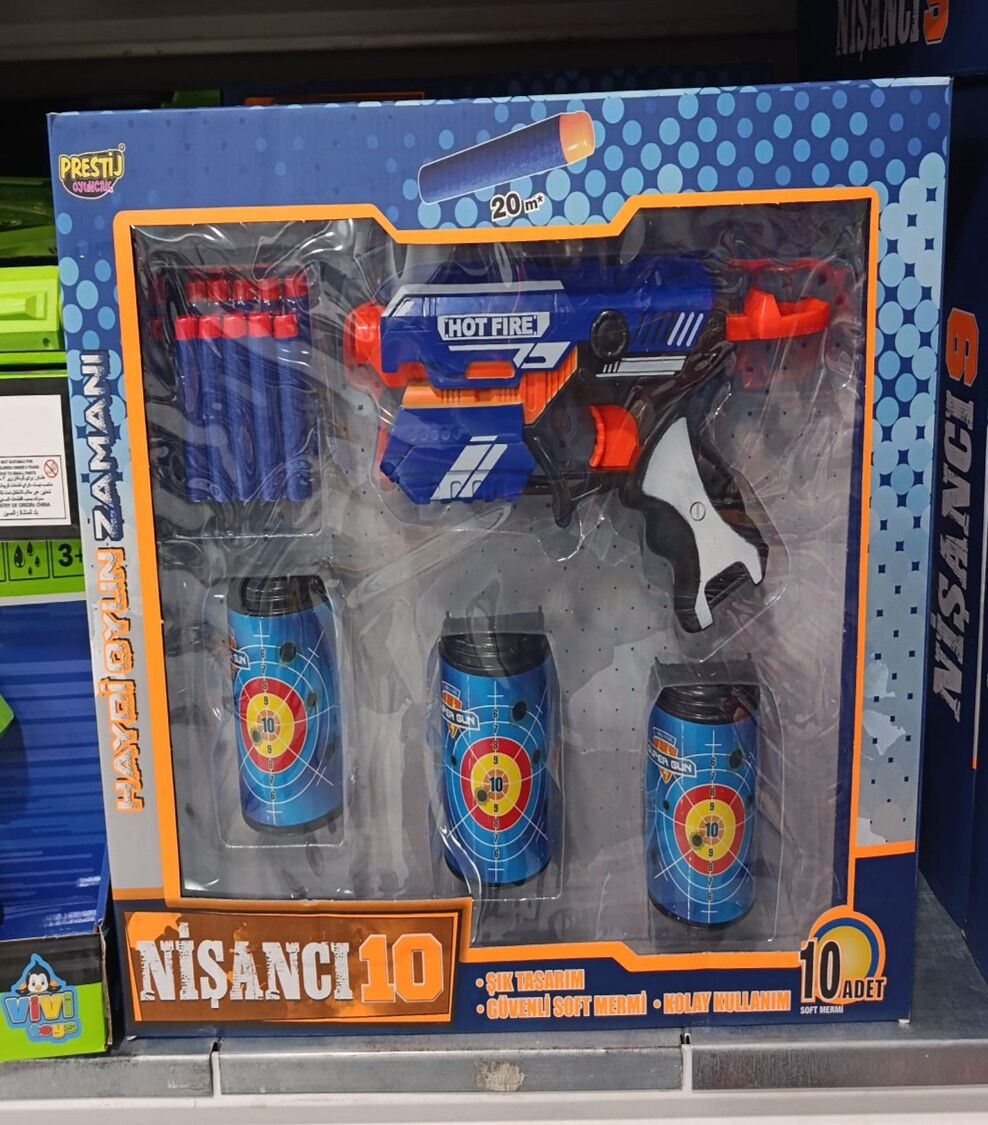 NİŞANCI 10 HEDEFLİ DART ATICI NÖRF KL.24