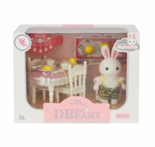 BAY DREAMY MİNİ TAVŞAN YEMEK MASASI SETİ KL.48