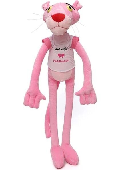 80 CM PEMBE PANTER PELUŞ (ASEL)