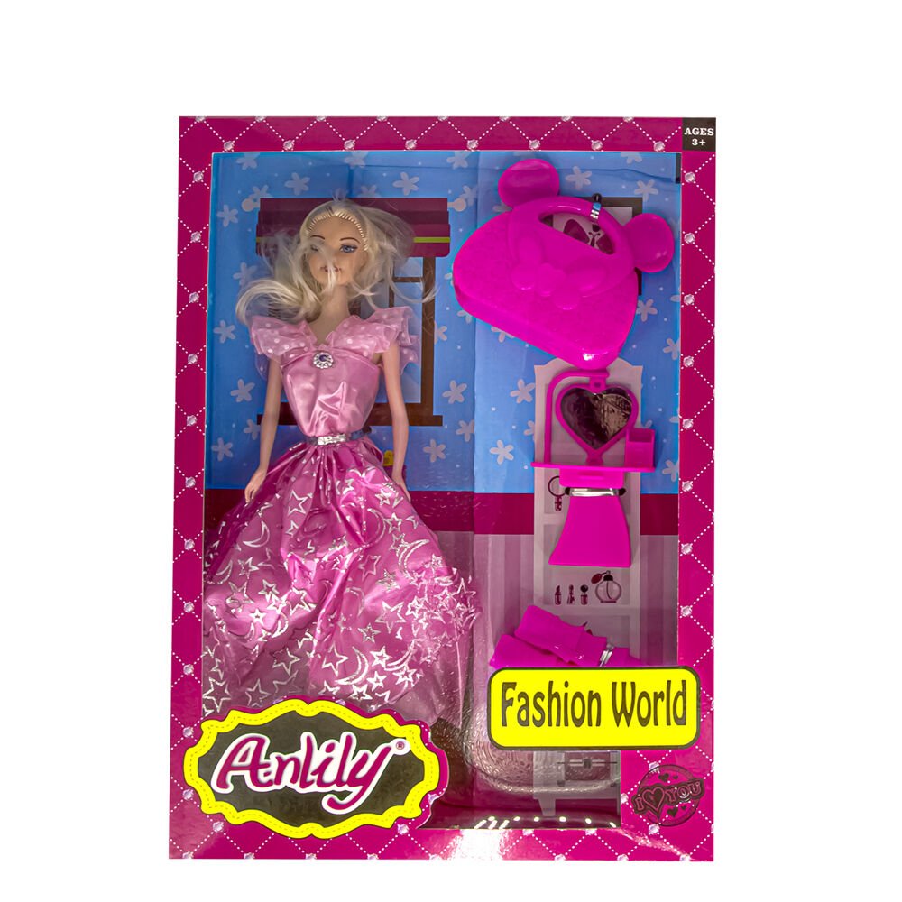 02276 ANLİLY KUTUDA ÇANTALI AYNALI BEBEK KL.60