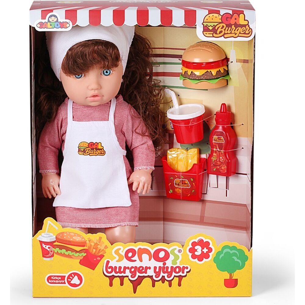 SENOŞ BEBEK BURGER YİYOR