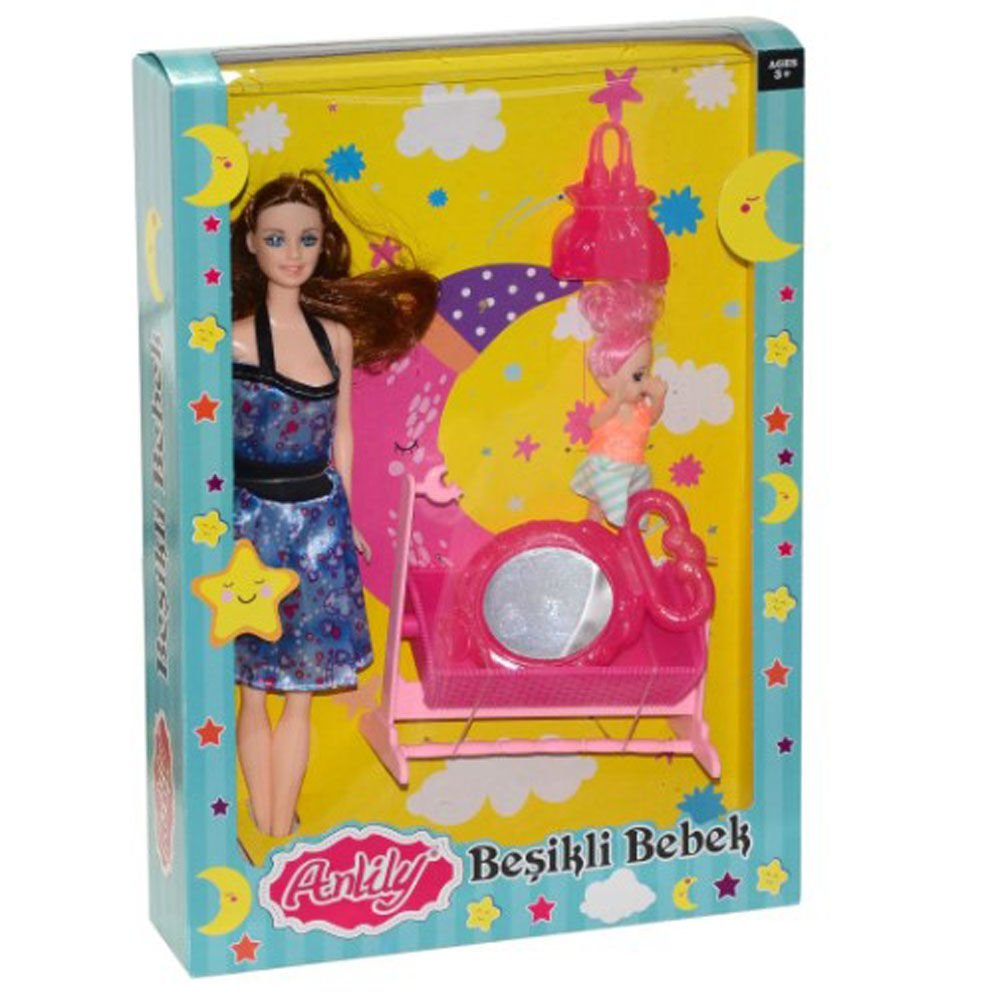 02411 ANLİLY KUTUDA BEŞİKLİ BEBEK KL.60