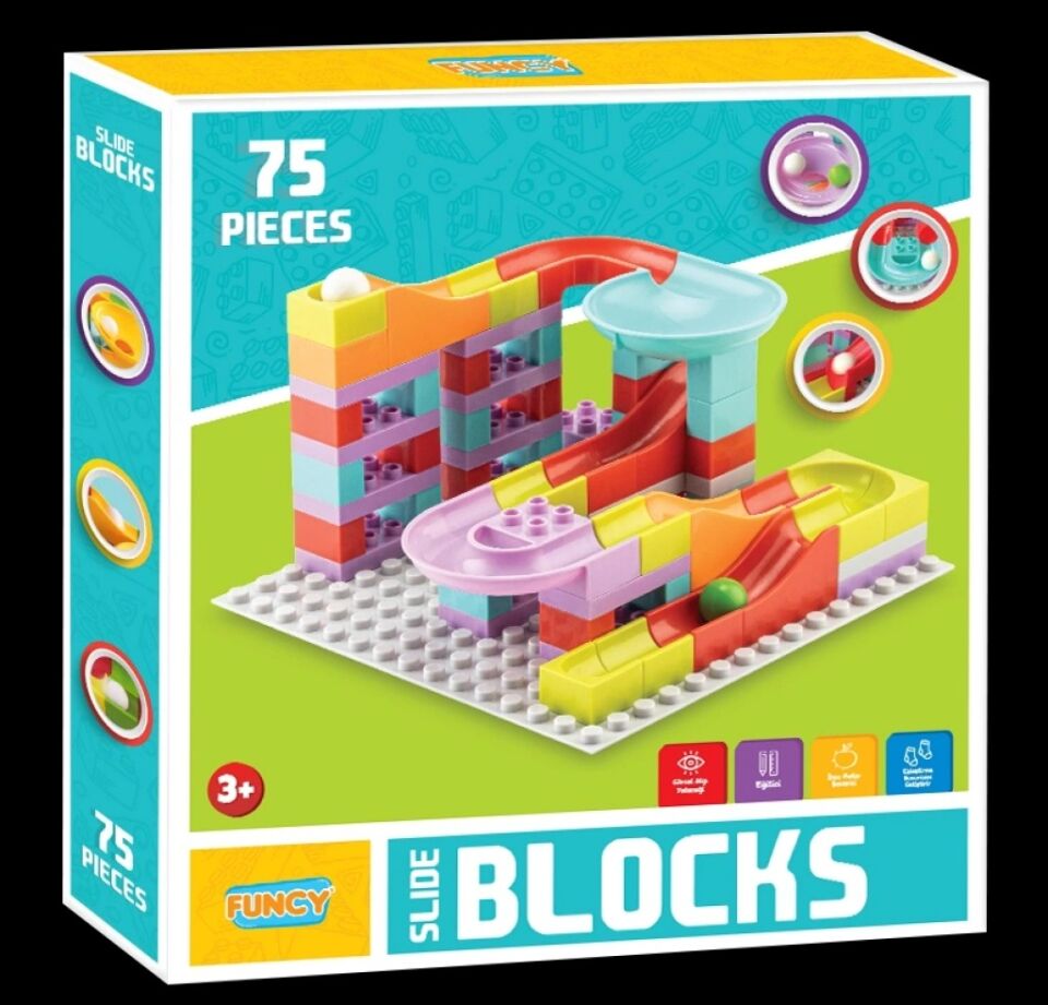 KUTULU SLİDE BLOCKS 75 PARÇA KL.12