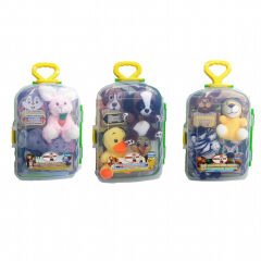 BAVUL 2 Lİ PELUŞ HAYVAN ANLATIM KARTLI TR-ENG