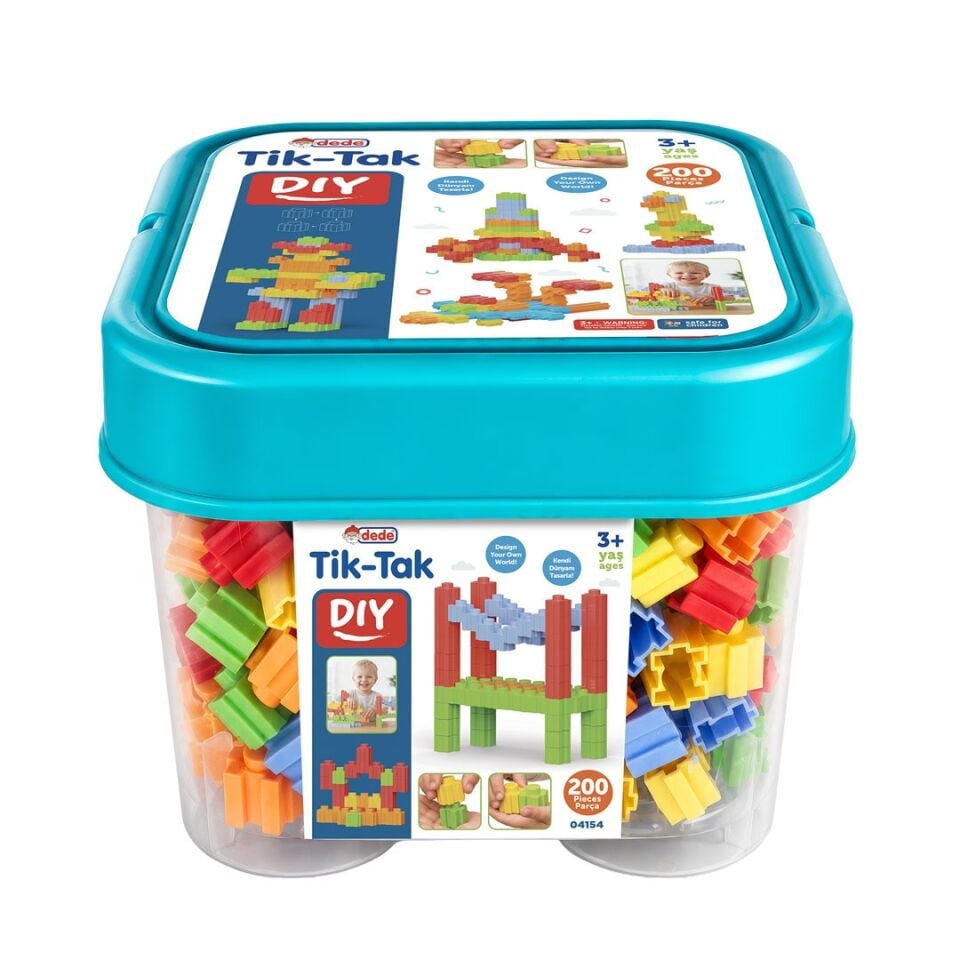 TİK TAK BLOKLAR KOVADA 200 PCS KL.12
