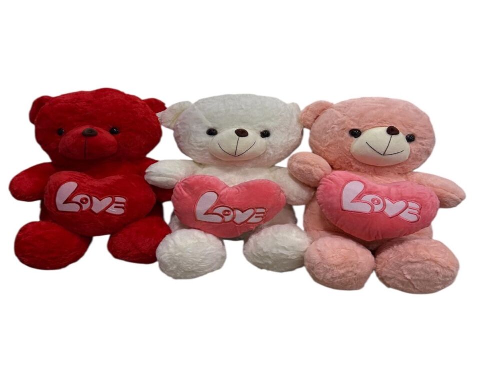 LOVE KALPLİ AYICIK 50CM