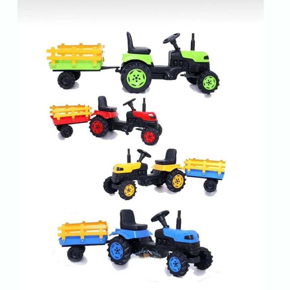 RÖMORKLU PEDALLI TRAKTÖR