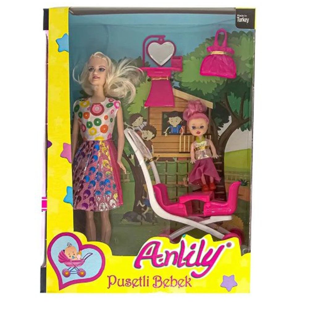 ANLİLY KUTUDA 2 Lİ PUSETLİ BEBEK 02405