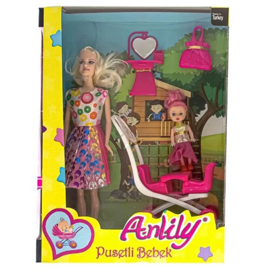 ANLİLY KUTUDA 2 Lİ PUSETLİ BEBEK 02405