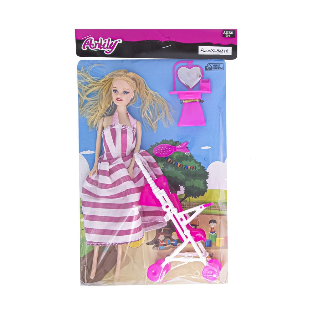 ANLİLY POŞETTE PUSETLİ BEBEK(02297) KL:80