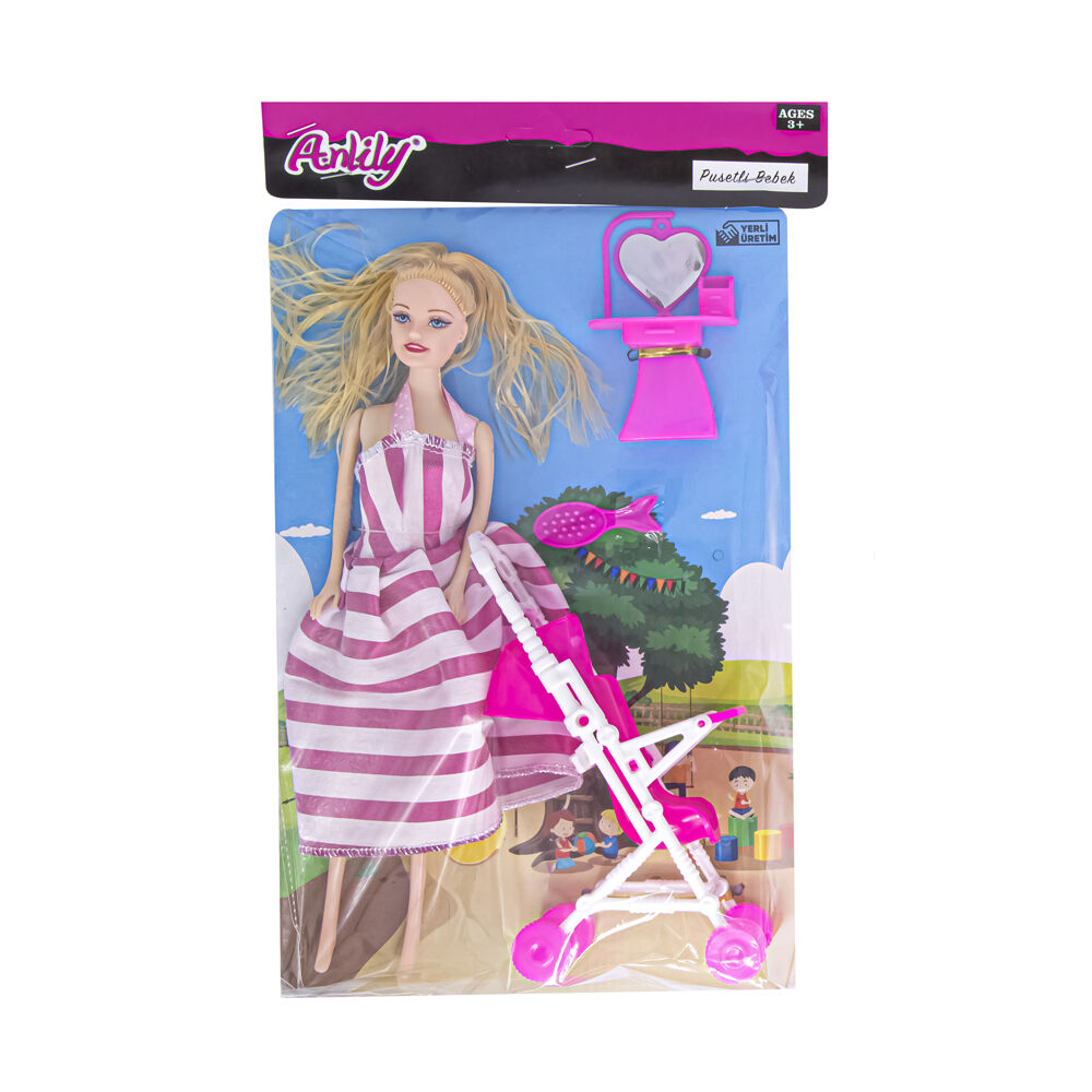 ANLİLY POŞETTE PUSETLİ BEBEK(02297) KL:80