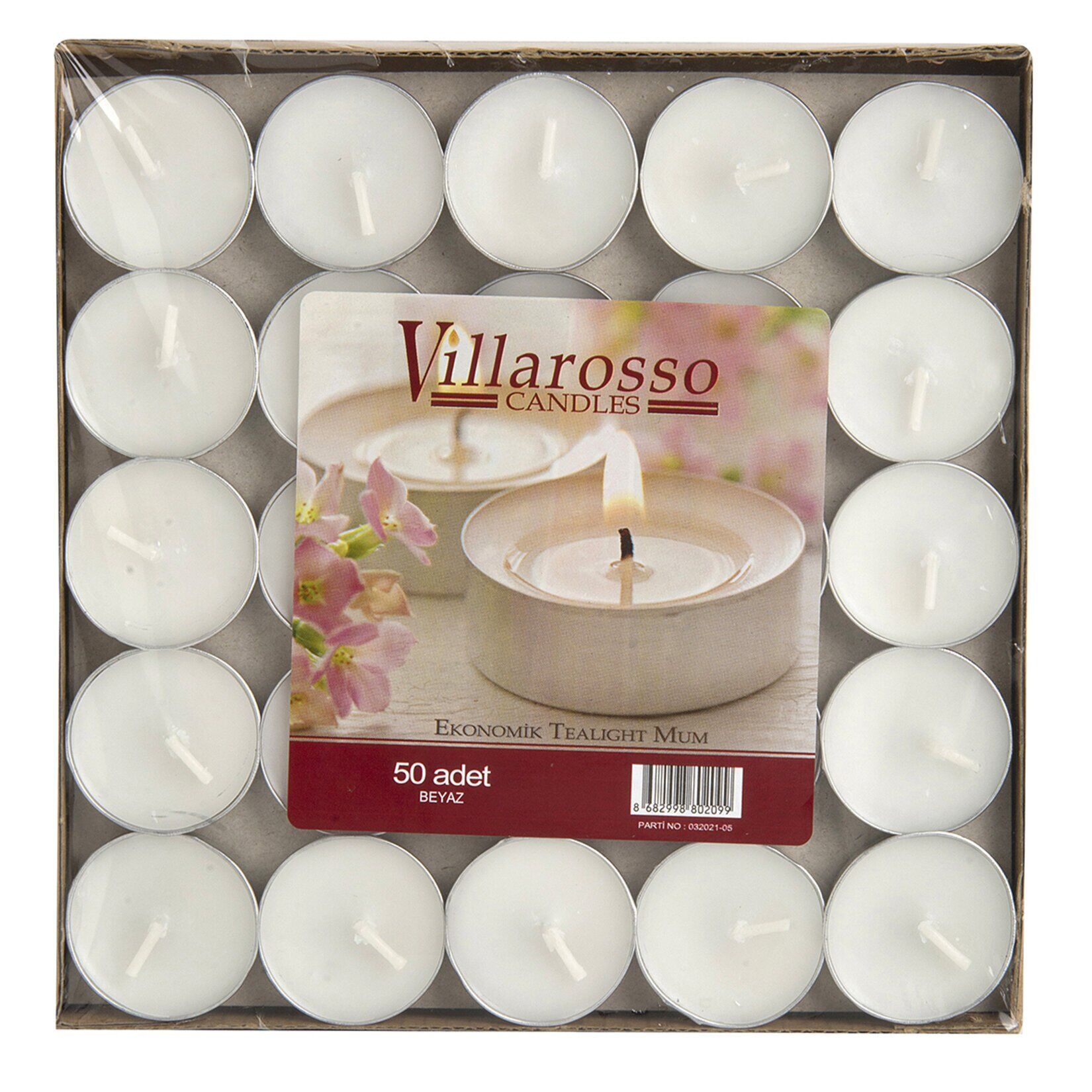 50 Lİ TLAYT MUM BEYAZ KL.20