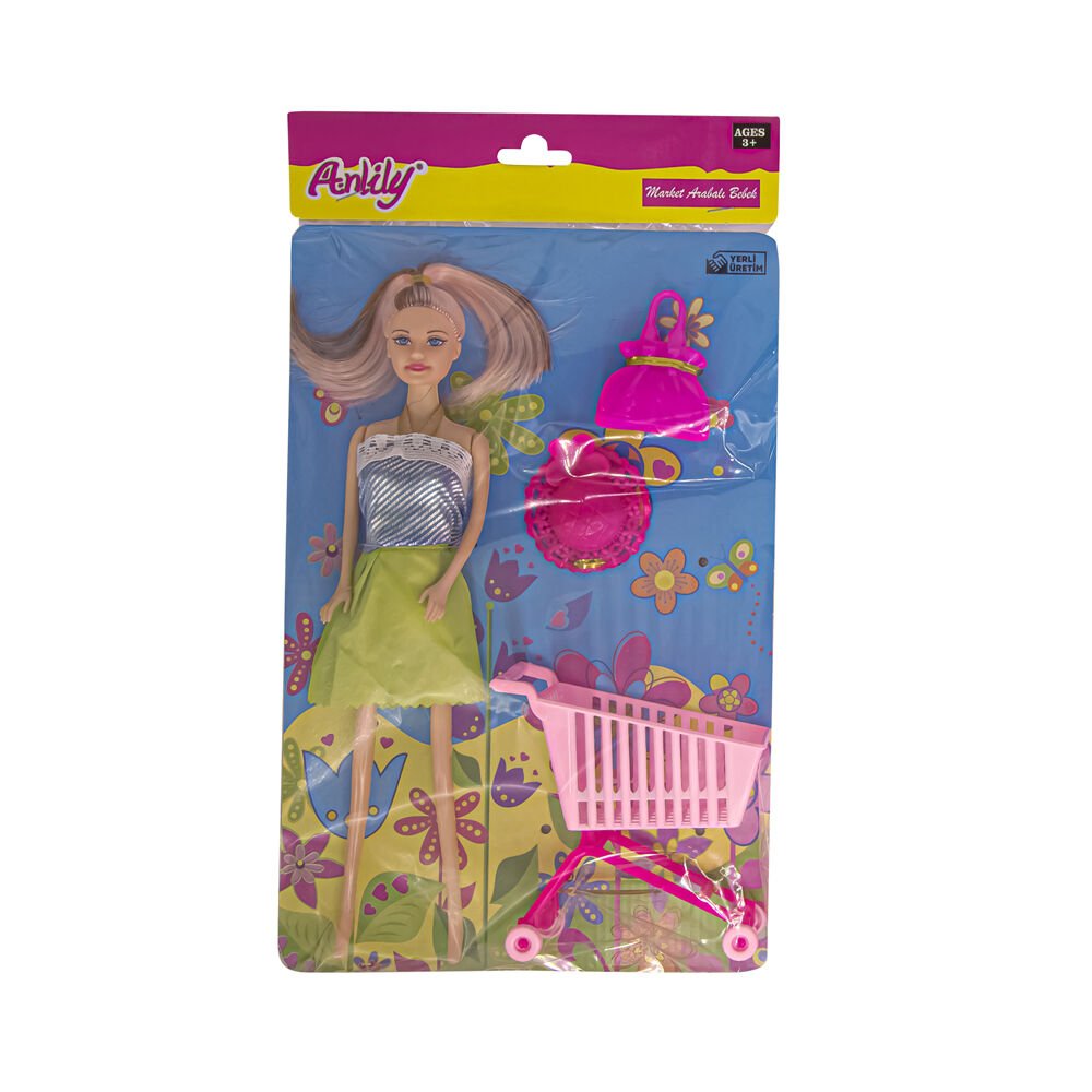 ANLİLY POŞETTE MARKET ARABALI BEBEK(02298) KL:72