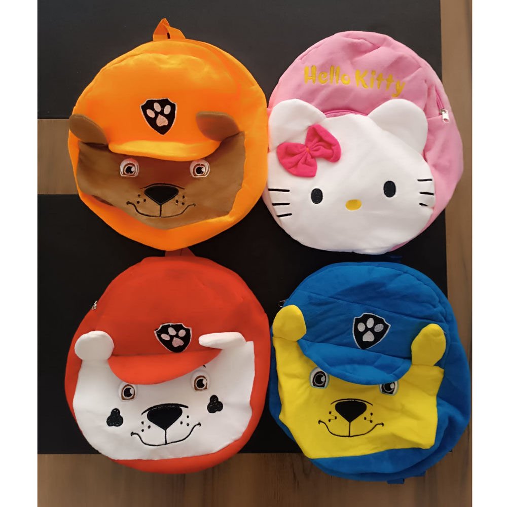 PELUŞ FİGÜRLÜ SIRT ÇANTASI 4 ASORT