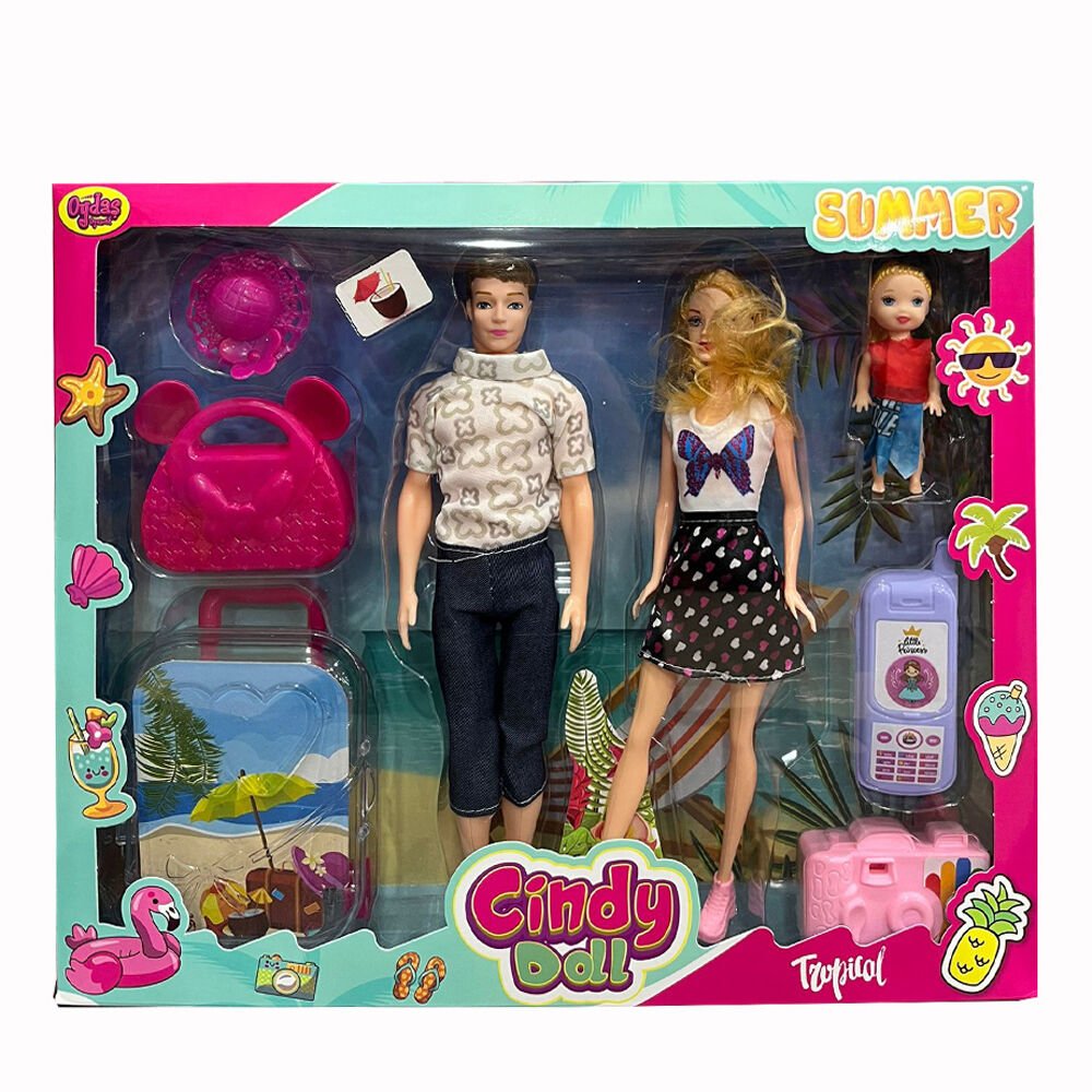 02455 CİNDY DOLL AİLE TATİL SETİ KL.12
