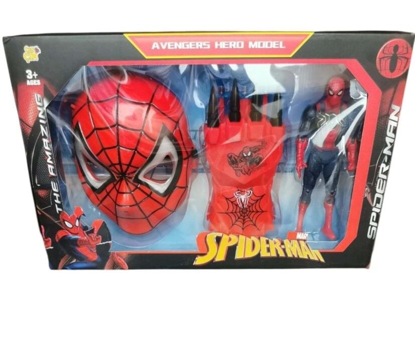 KUTULU SPİDERMAN MASKE VE ELDİVEN KL.24