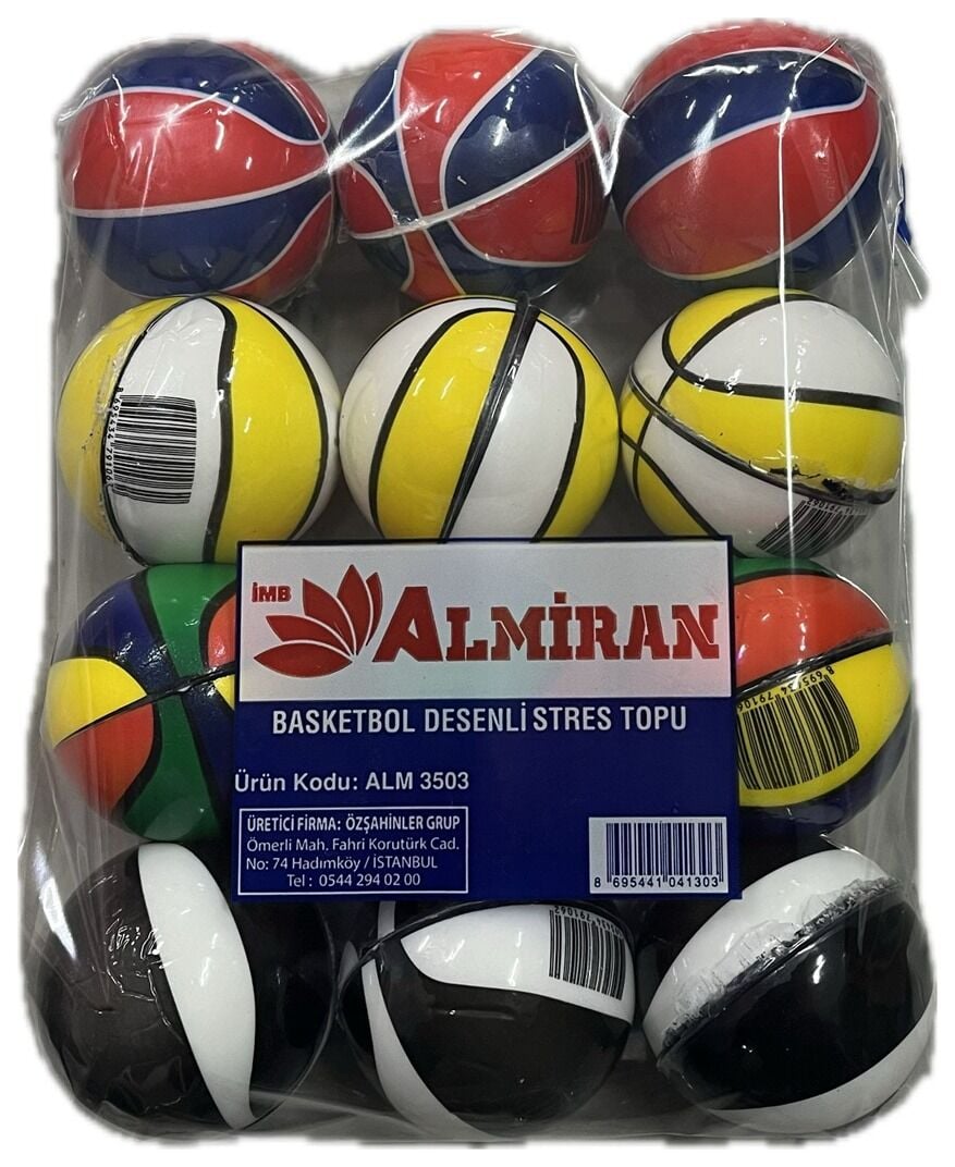 STRES TOPU KÇK BASKET DESENLİ PK:12