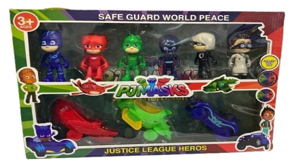 KUTULU ARABALI 6 LI PJ MASK FİGÜR KL.40