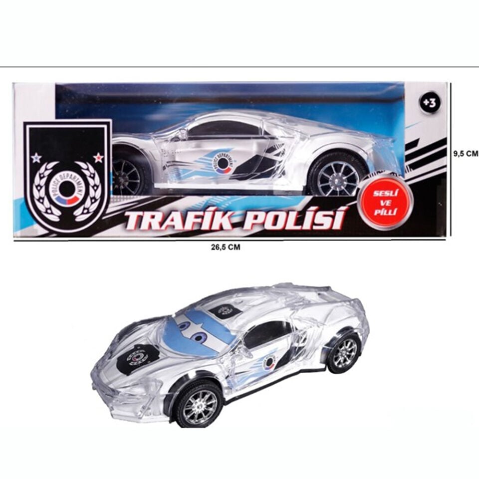KUTULU IŞIKLI MÜZİKLİ POLİS ARABASI KL.60