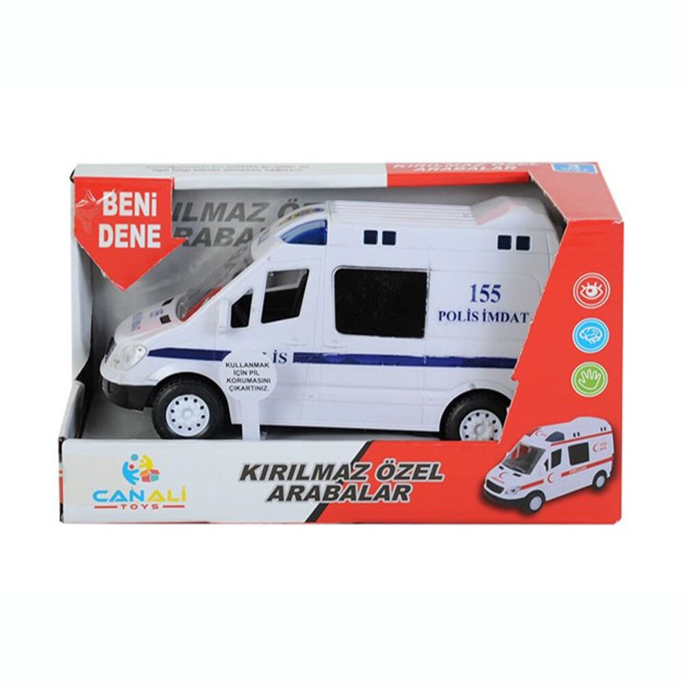 STANTLI IŞIKLI SESLİ PİLLİ POLİS ARABASI KL.48