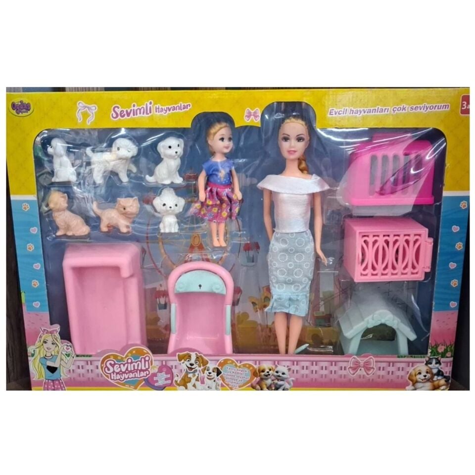 02463 KUTULU BEBEKLİ AKSESUARLI PATİ DOSTLARIM KL.12