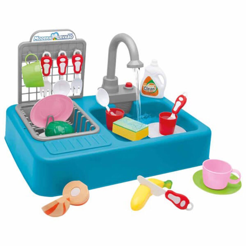 PİLLİ MODERN LAVABO BYK PEMBE KL.8