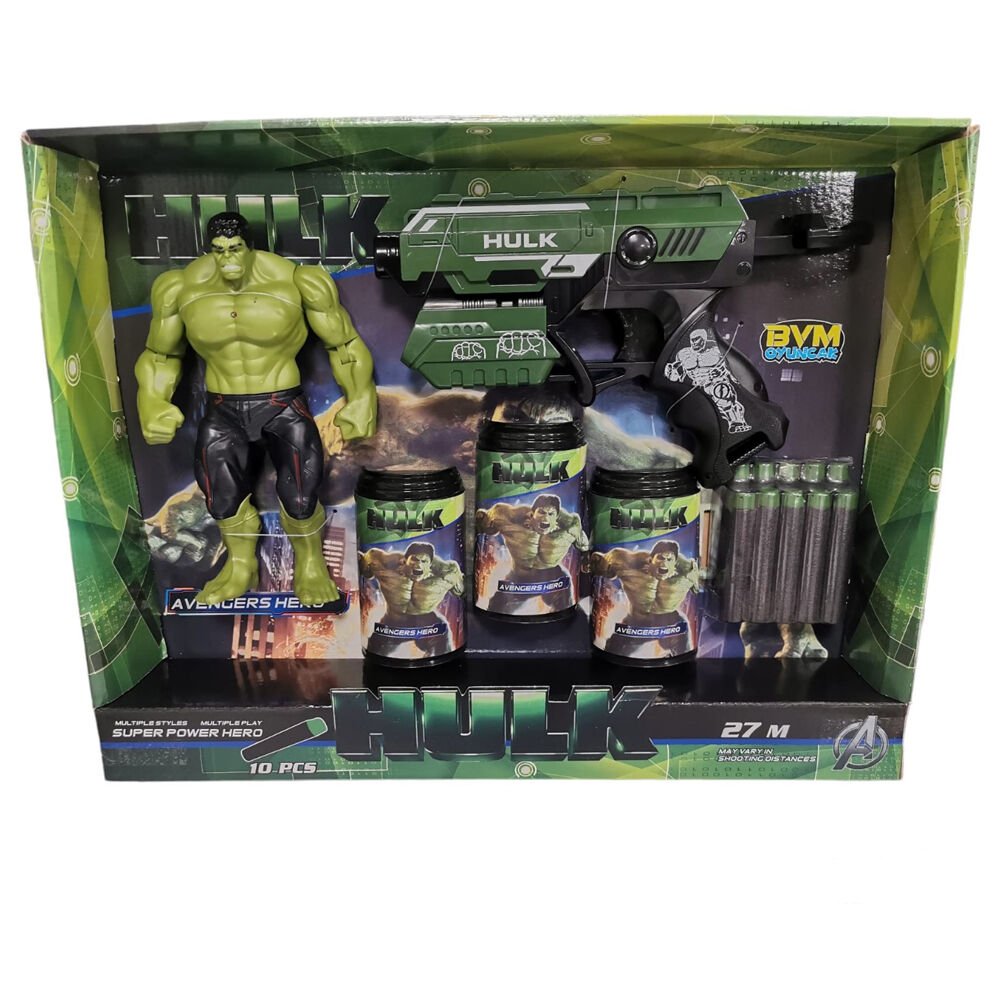 HEDEFLİ HULK KARAKTERLİ NÖRF TABANCA KL.24