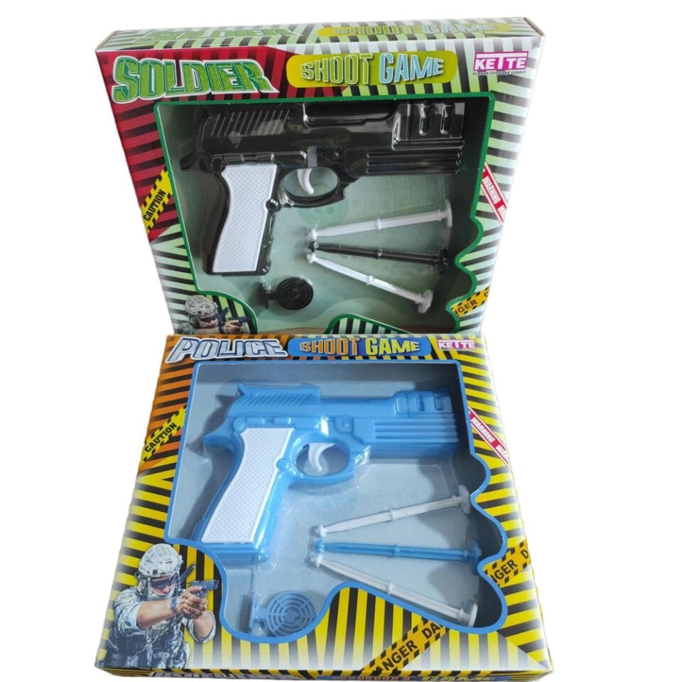 KUTULU RENKLİ TABANCA SETİ KL.66