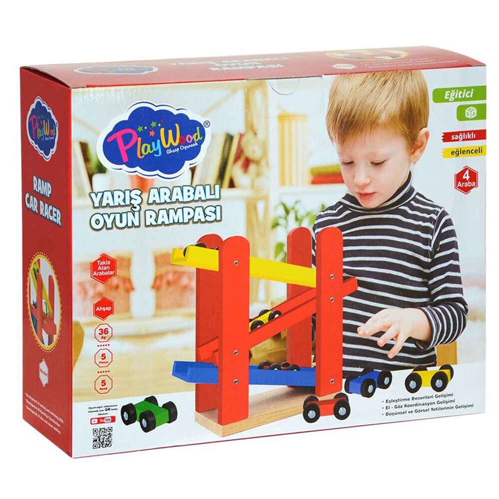 AHŞAP YARIŞ ARABALI OYUN RAMPASI KL.18
