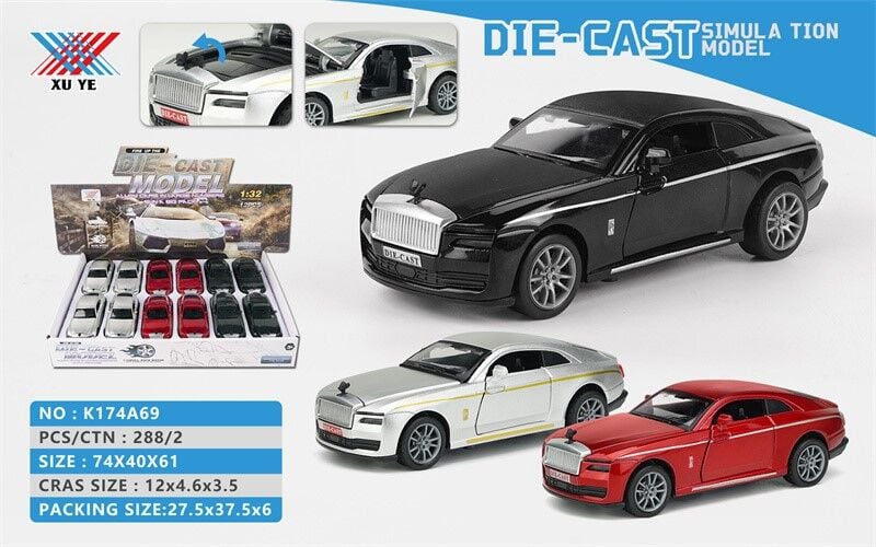 DİSPLAYDE METAL ROLLS ROYCE ÇEK BIRAK ARABA PK:12 KL.144