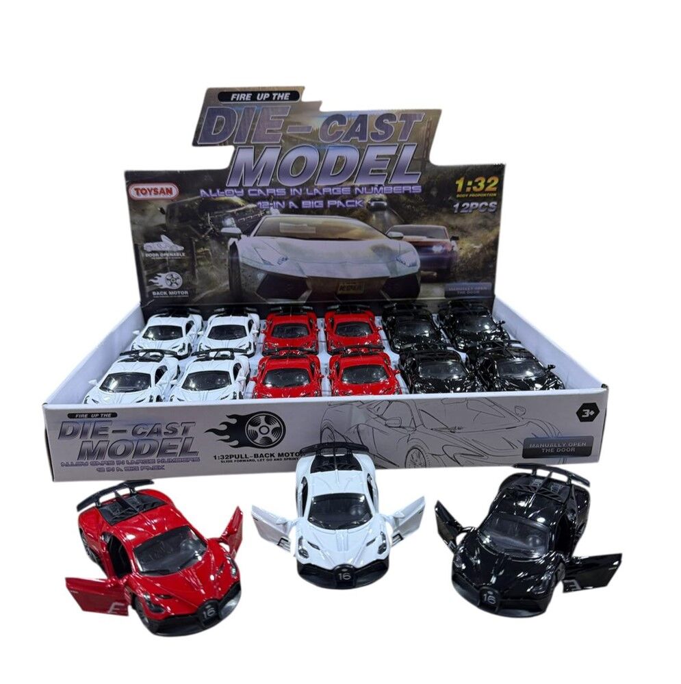 DİSPLAYDE METAL BUGATTİ ÇEKBIRAK ARABA PK:12 KL.144