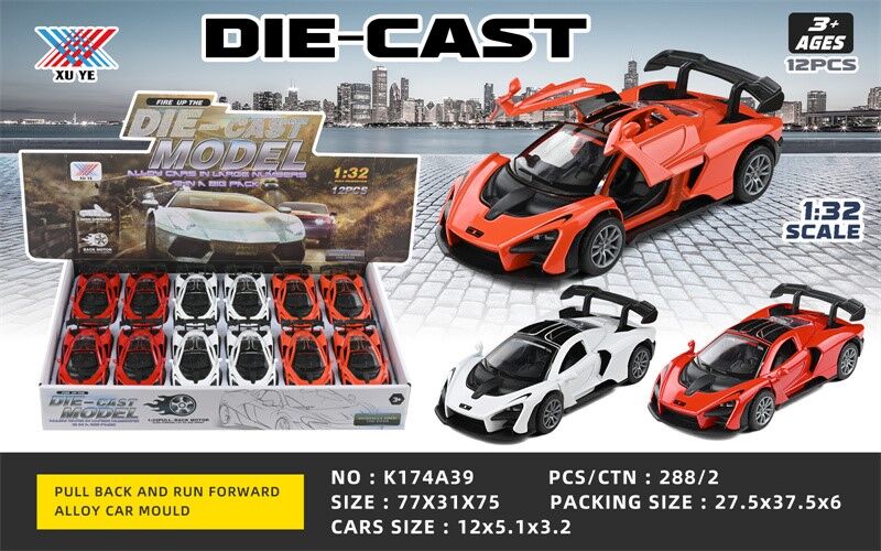 DİSPLAYDE METAL MC LAREN ÇEKBIRAK ARABA PK:12 KL.144