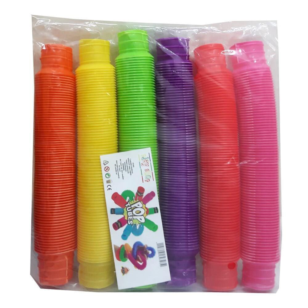 POP TUBES RENKLİ PLASTİK BORULAR PK:6