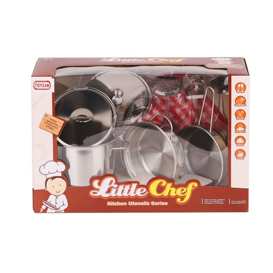 KÜÇÜK ŞEF METAL MUTFAK SETİ KL.12