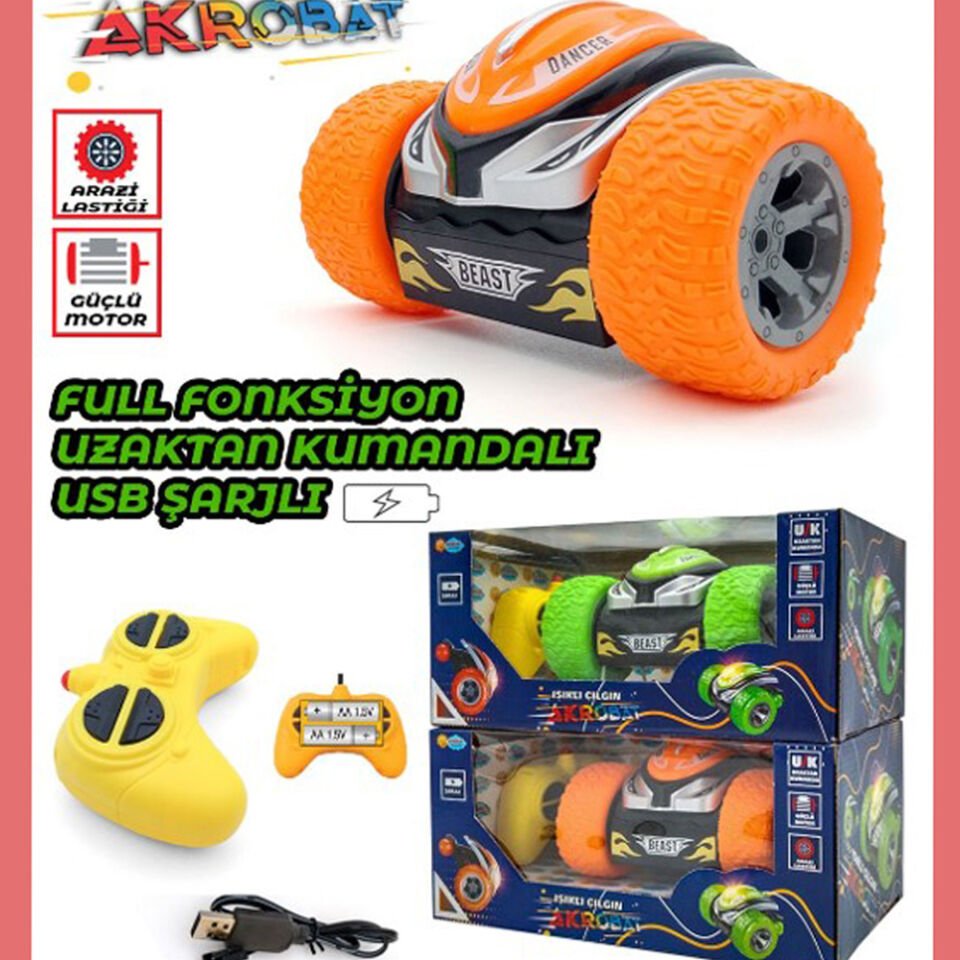 DANGER KUMANDALI IŞIKLI AKROBAT ARABA KL.60