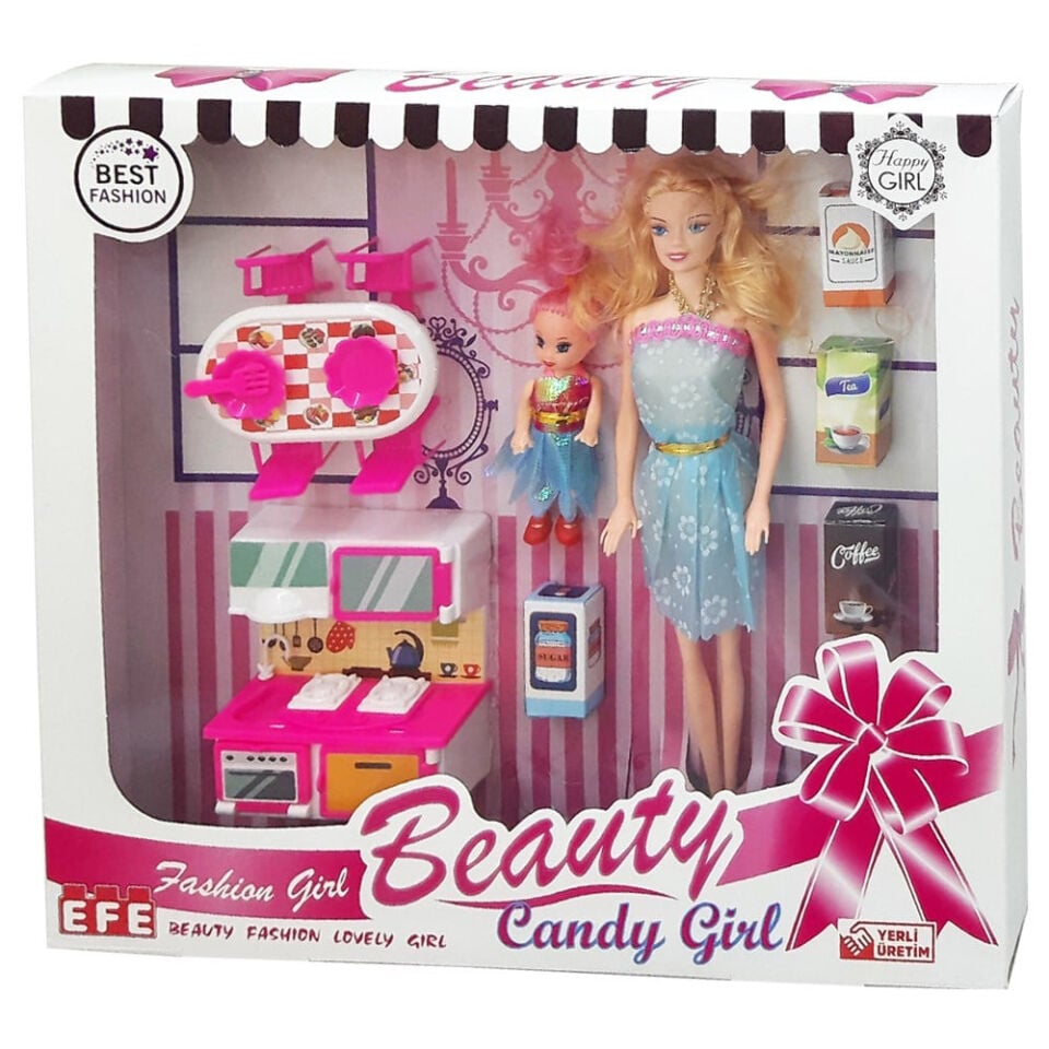 CANDY GİRL MUTFAK SETLİ BEBEK KL.48