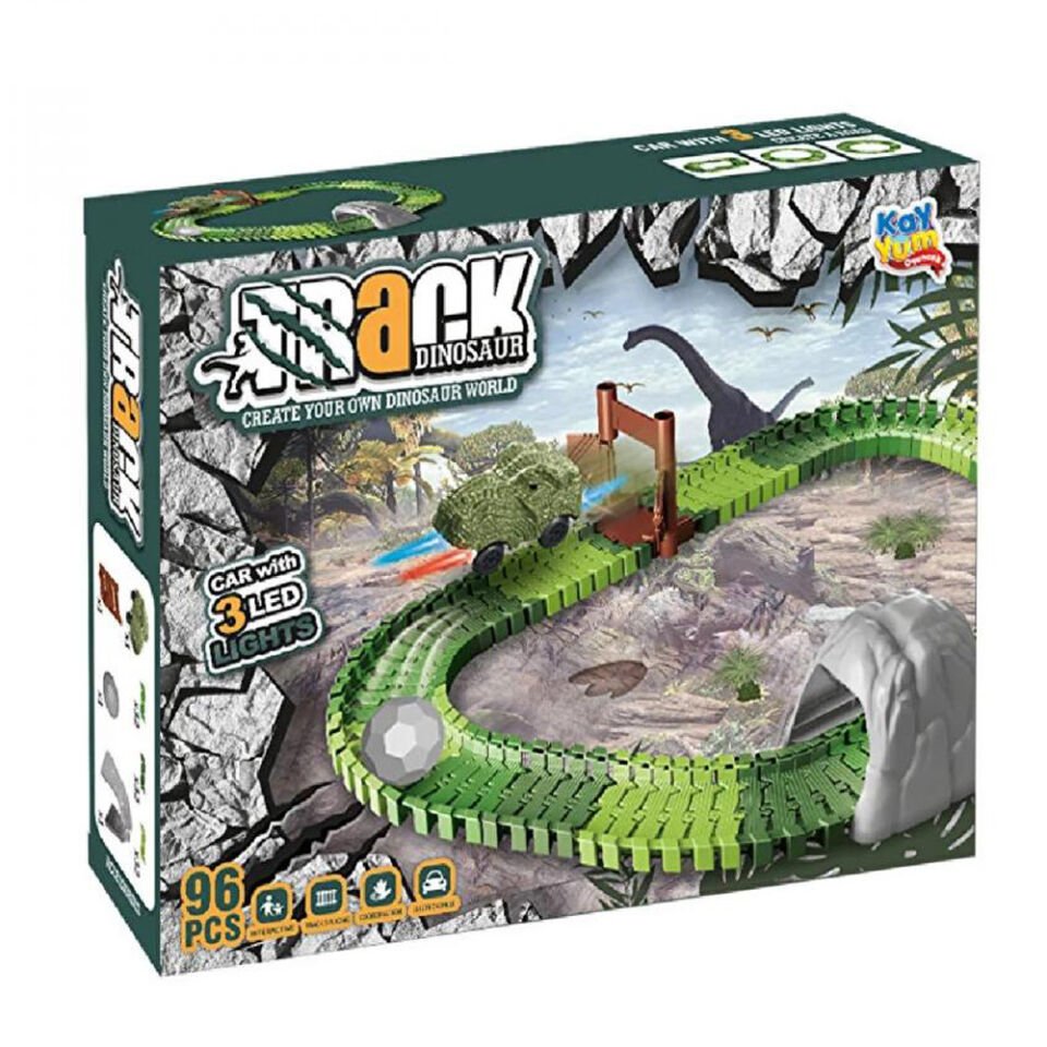 DİNO TRACKS YOL SET 96 PARÇA KL.16