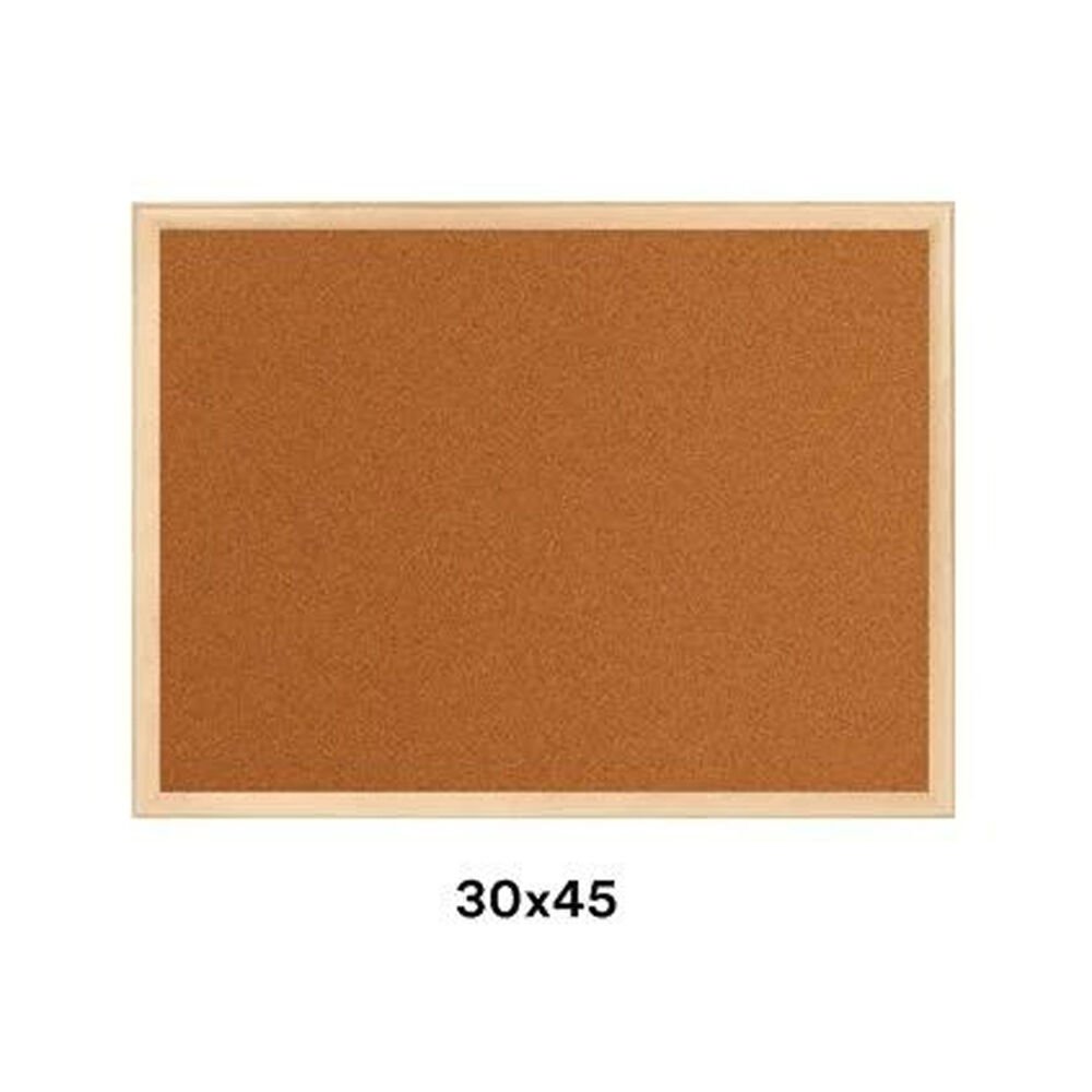 30X45 AHŞAP ÇERÇEVE MANTAR PANO