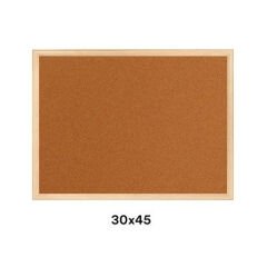 30X45 AHŞAP ÇERÇEVE MANTAR PANO