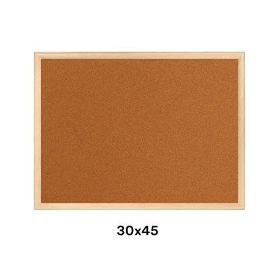 30X45 AHŞAP ÇERÇEVE MANTAR PANO