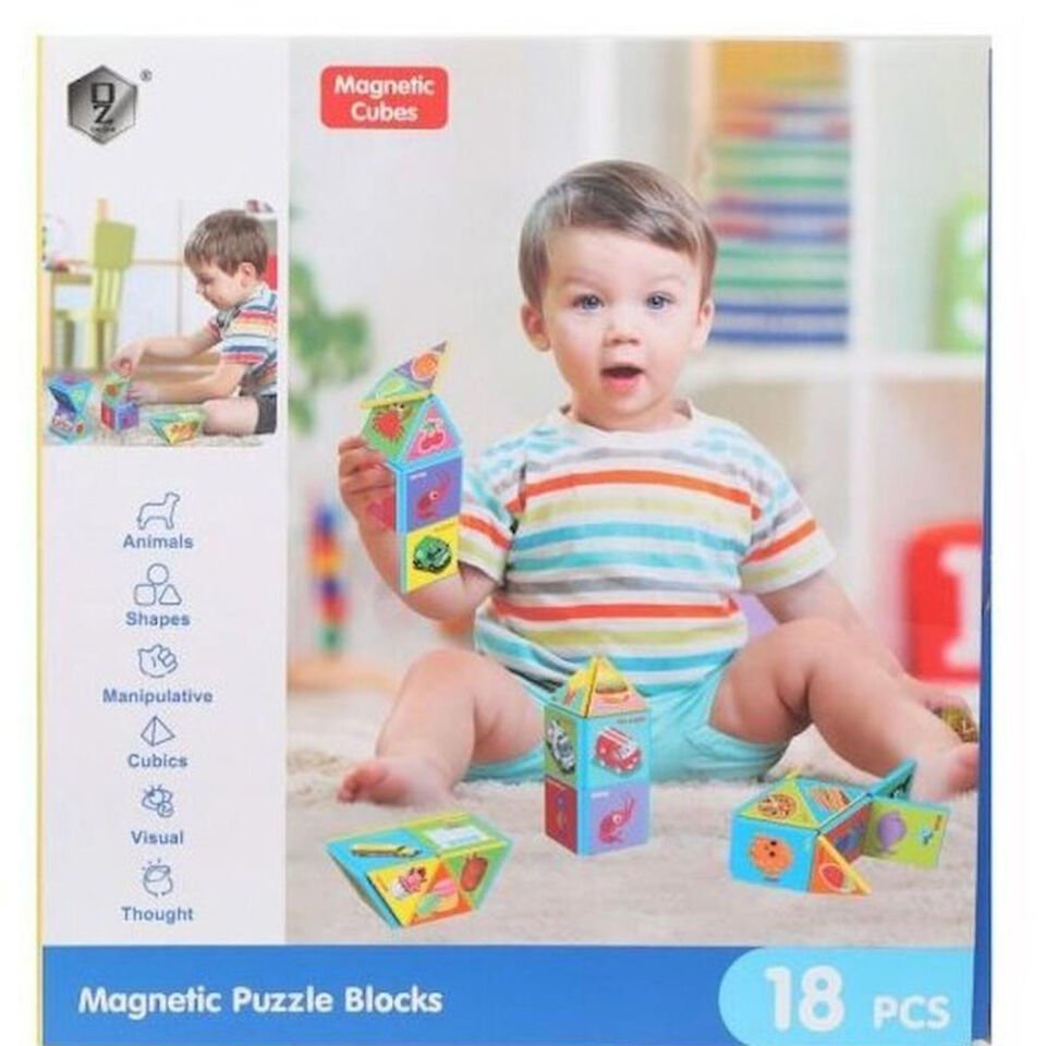 KUTUDA MAGNETİK PUZZLE BLOCKS 18 PARÇA KL.48