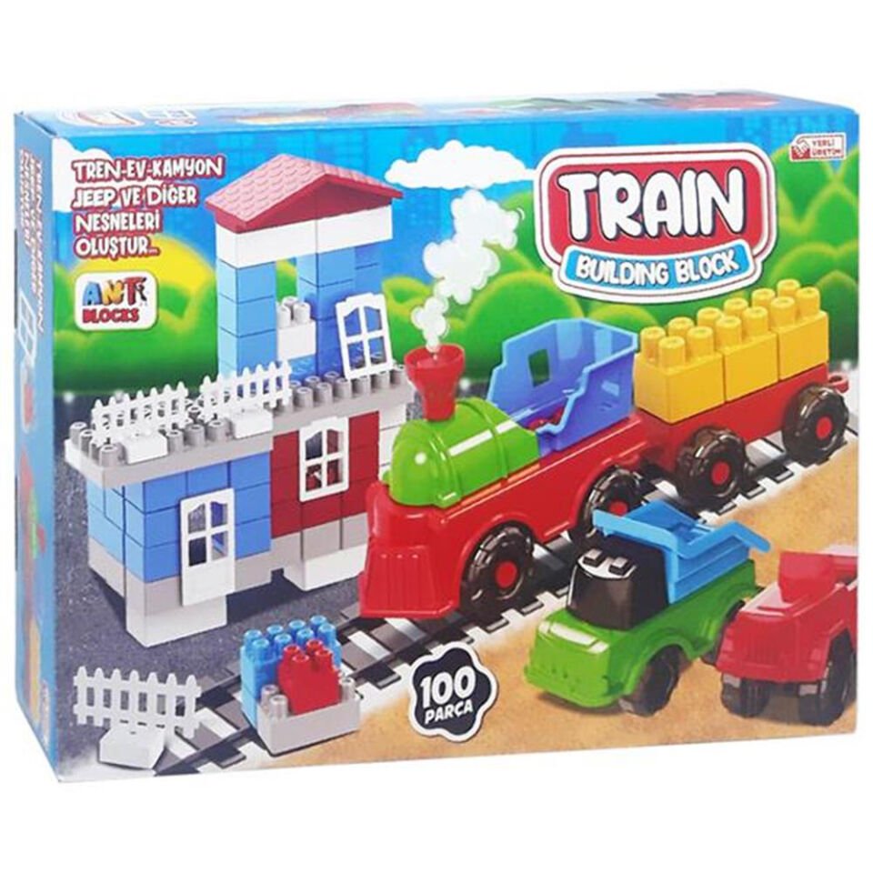 ANT TREN GARI BLOCKS 100 PARÇA KL.24
