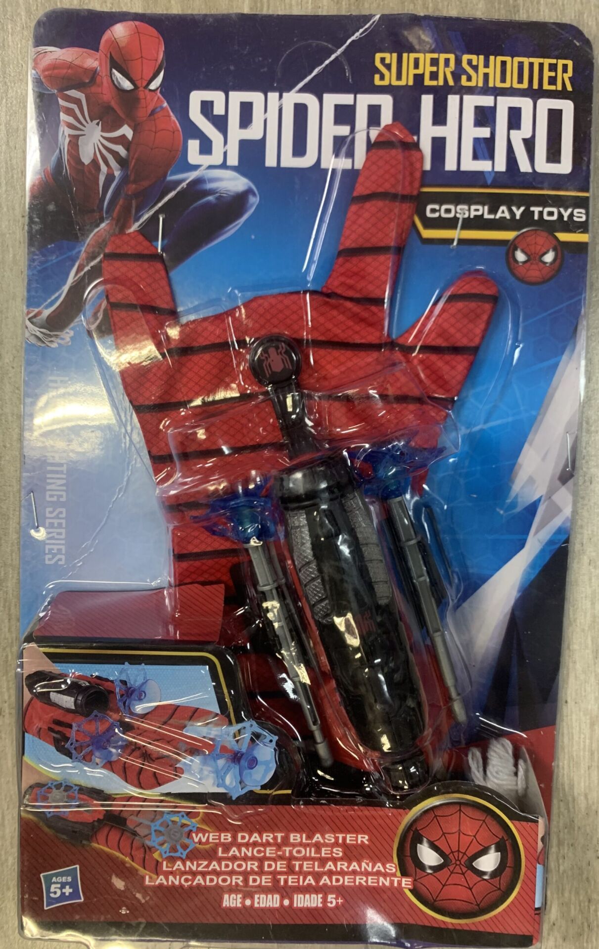 KARTELA SPİDERMAN ELDİVENLİ OK FIRLATICI KL.160