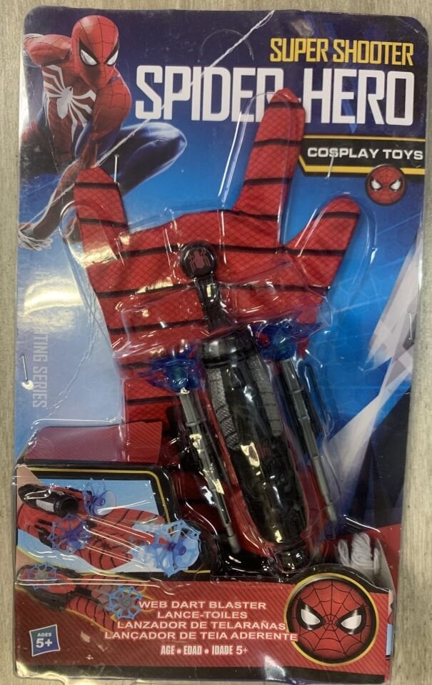 KARTELA SPİDERMAN ELDİVENLİ OK FIRLATICI KL.160