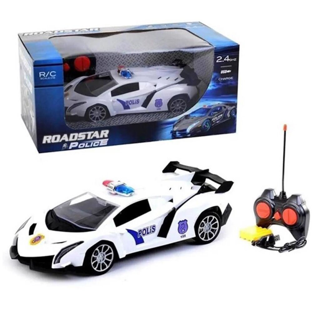 ROADSTAR POLİS ARABASI ŞARJLI KUMANDALI KL.16